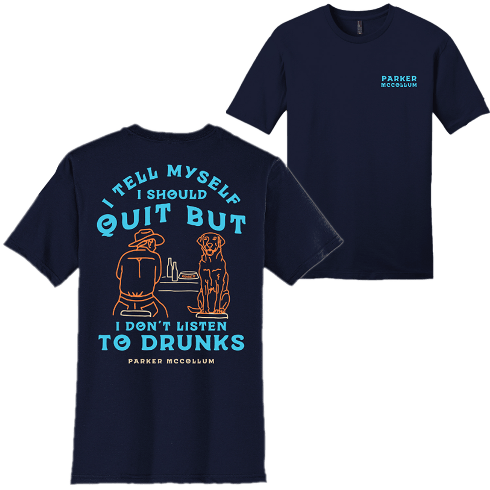 Parker Mccollum Merch Parker Mccollum I Don't Listen To Drunks T-Shirt Father's Day Gifts-1