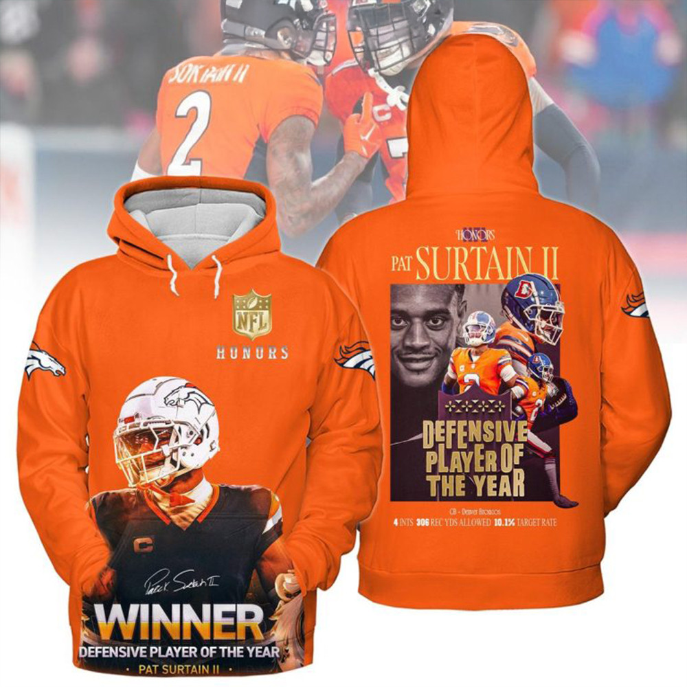 Patrick Surtain II Defensive Player Of The Year Hoodie Presents For Football Fans-1