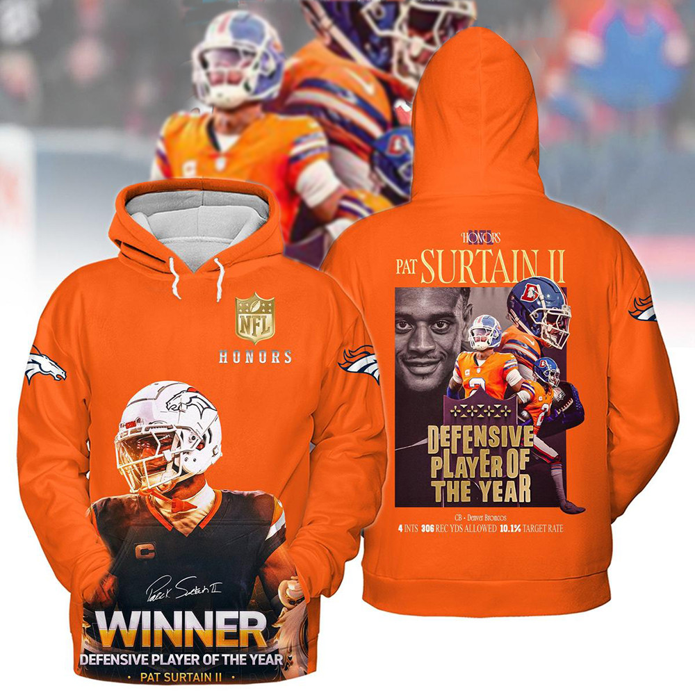 Patrick Surtain II Defensive Player Of The Year Hoodie Unique Gifts For Football Fans-1