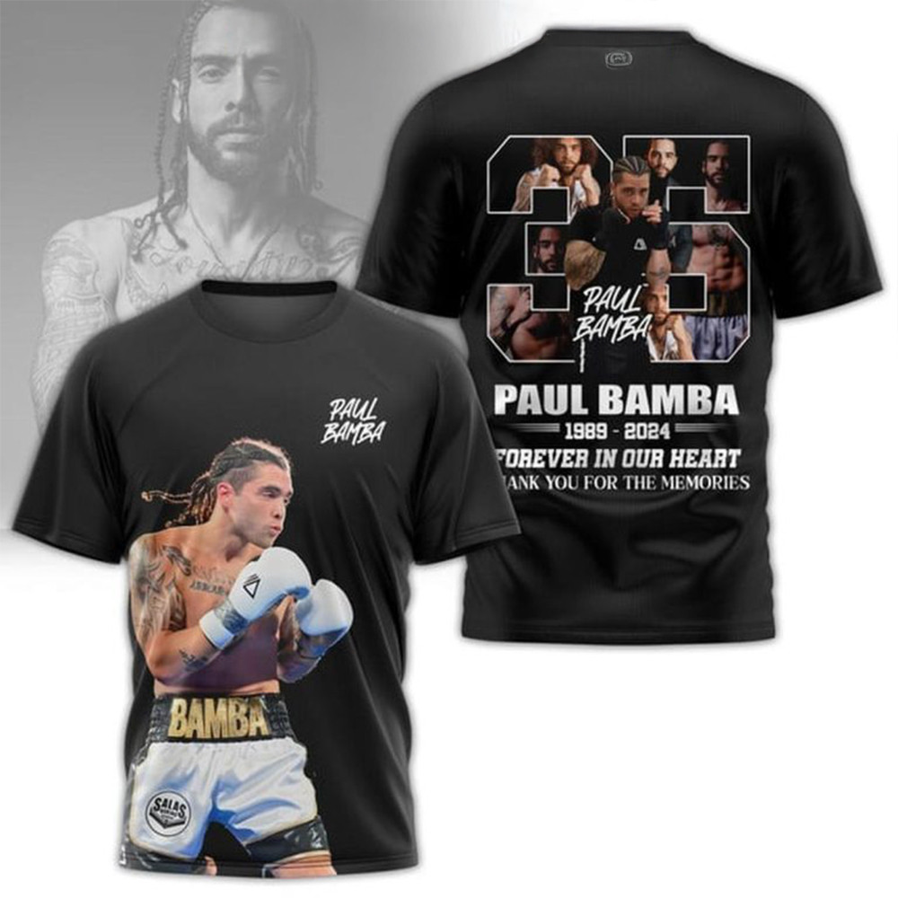 Paul Bamba 35 Years 1989 2024 Forever In Our Heart Shirt Gifts For Music Fans-1