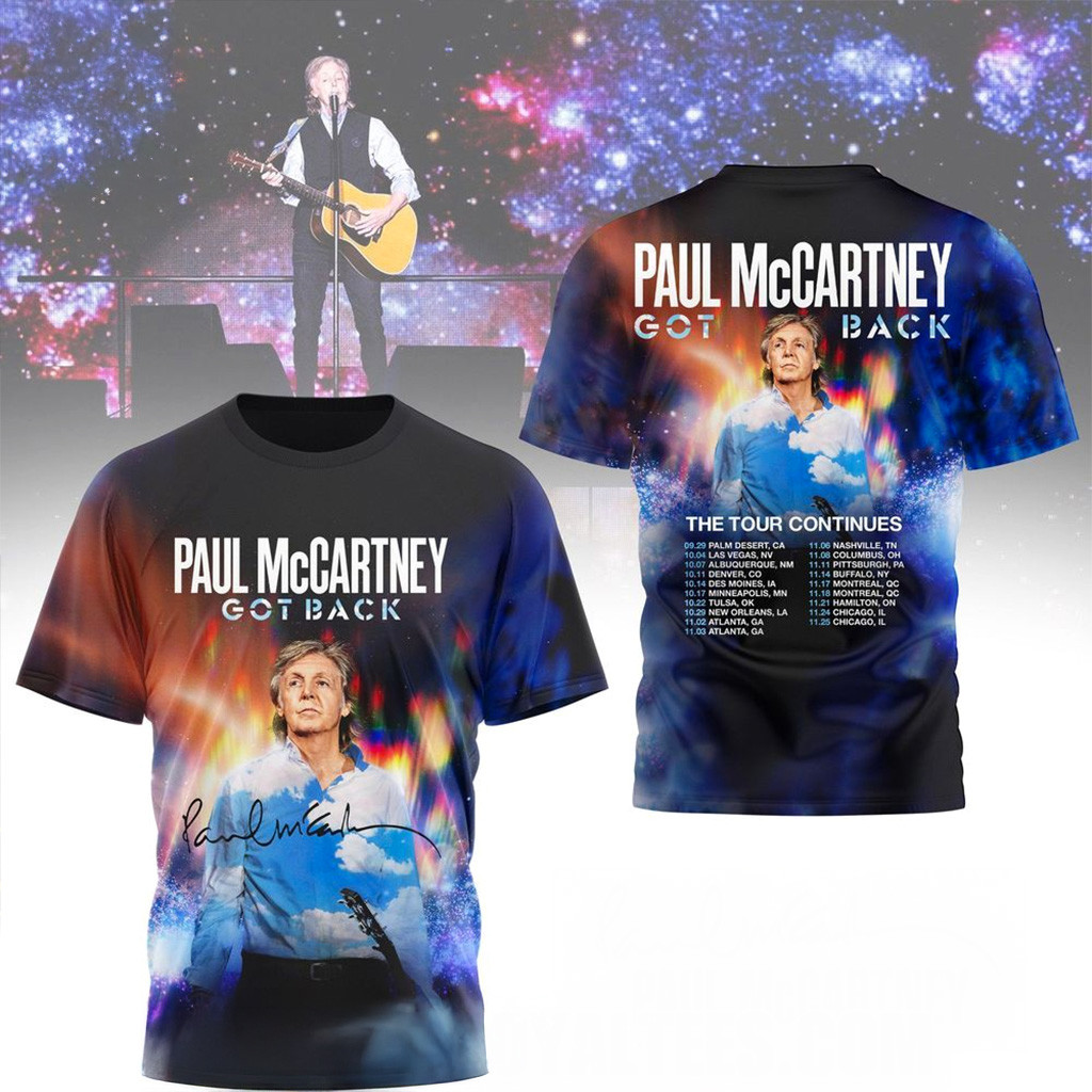Paul Mccartney Got Back The Tour Continues T-Shirt Fan Merch Gifts For Father-1