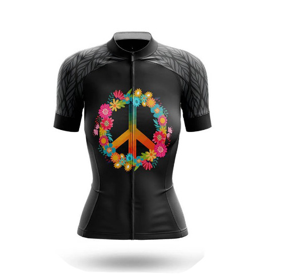 Peace Love Cycling Jersey Set For Women Gift Ideas For Bicycle Riders-1