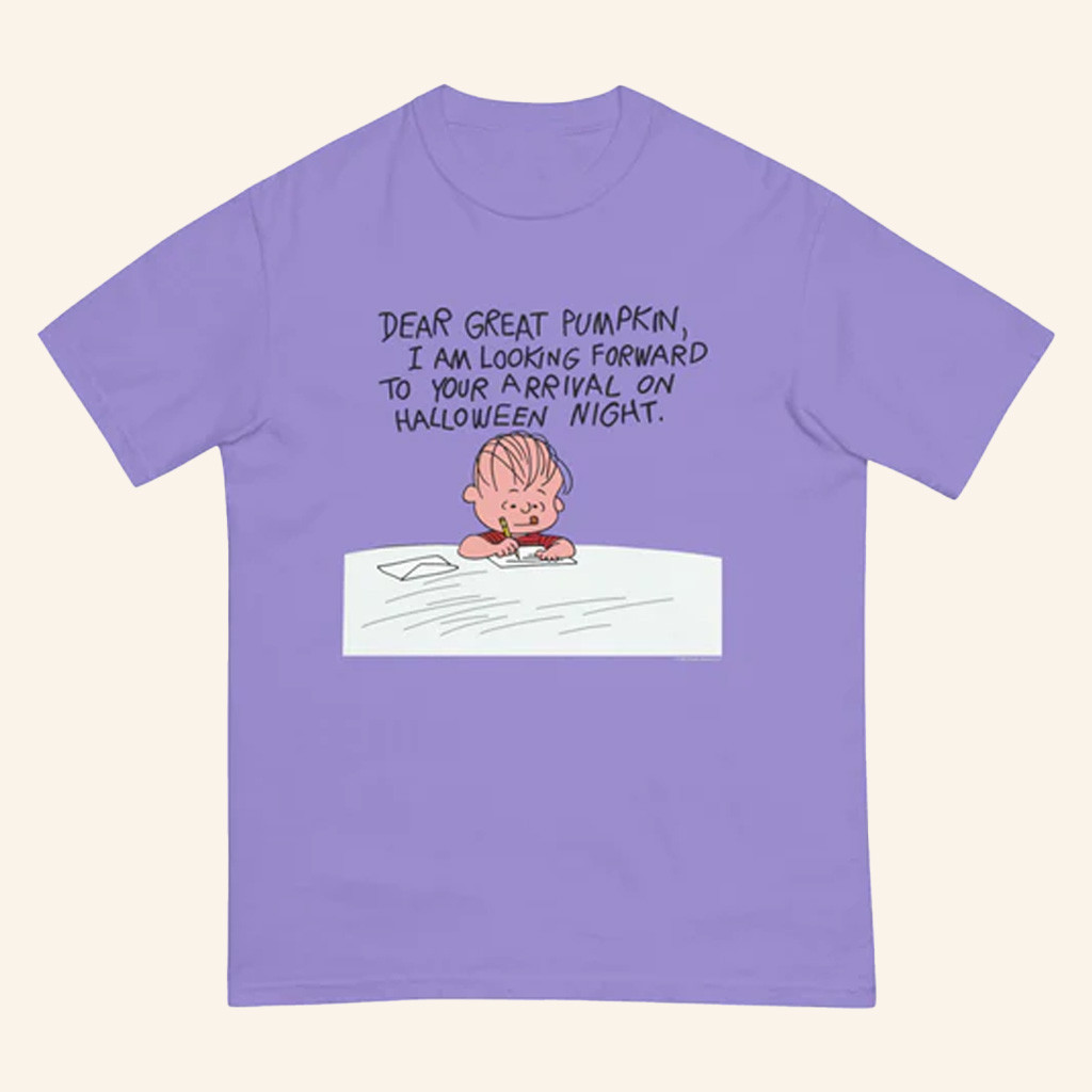 Peanuts Merch It's The Great Pumpkin Charlie Brown Dear Great Pumpkin T-Shirt Friends Gifts-1