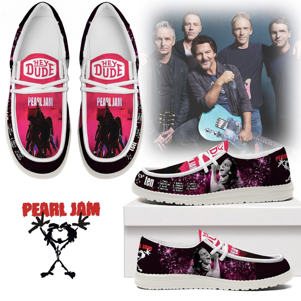 Pearl Jam Band Ten Album Limited Edition Loafer Shoes Pearl Jam Merch Top 10 Father's Day Gifts-1