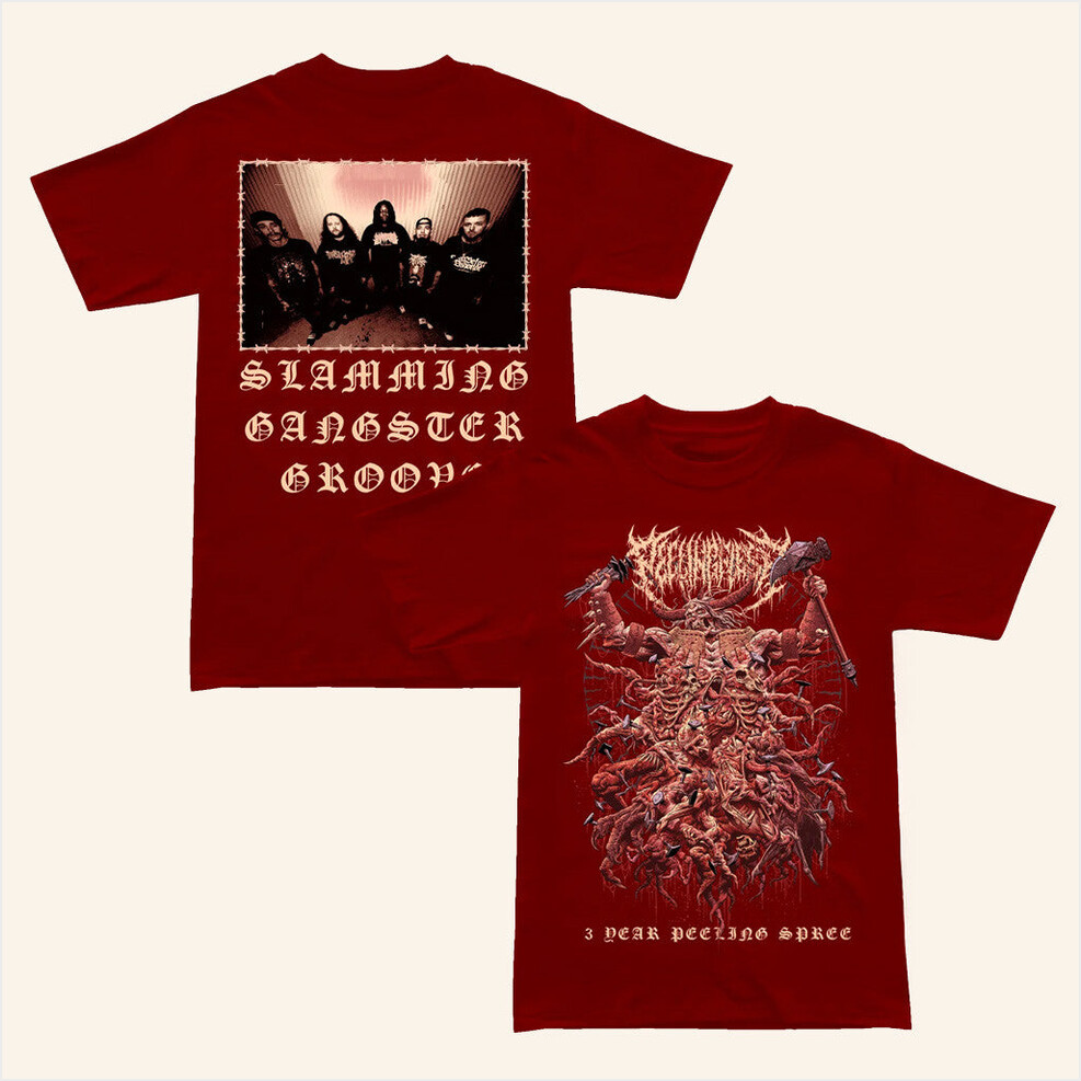 Peeling Flesh Merch Peeling Flesh 3 Year Peeling Spree Shirt Birthday Gifts For Music Lovers-1