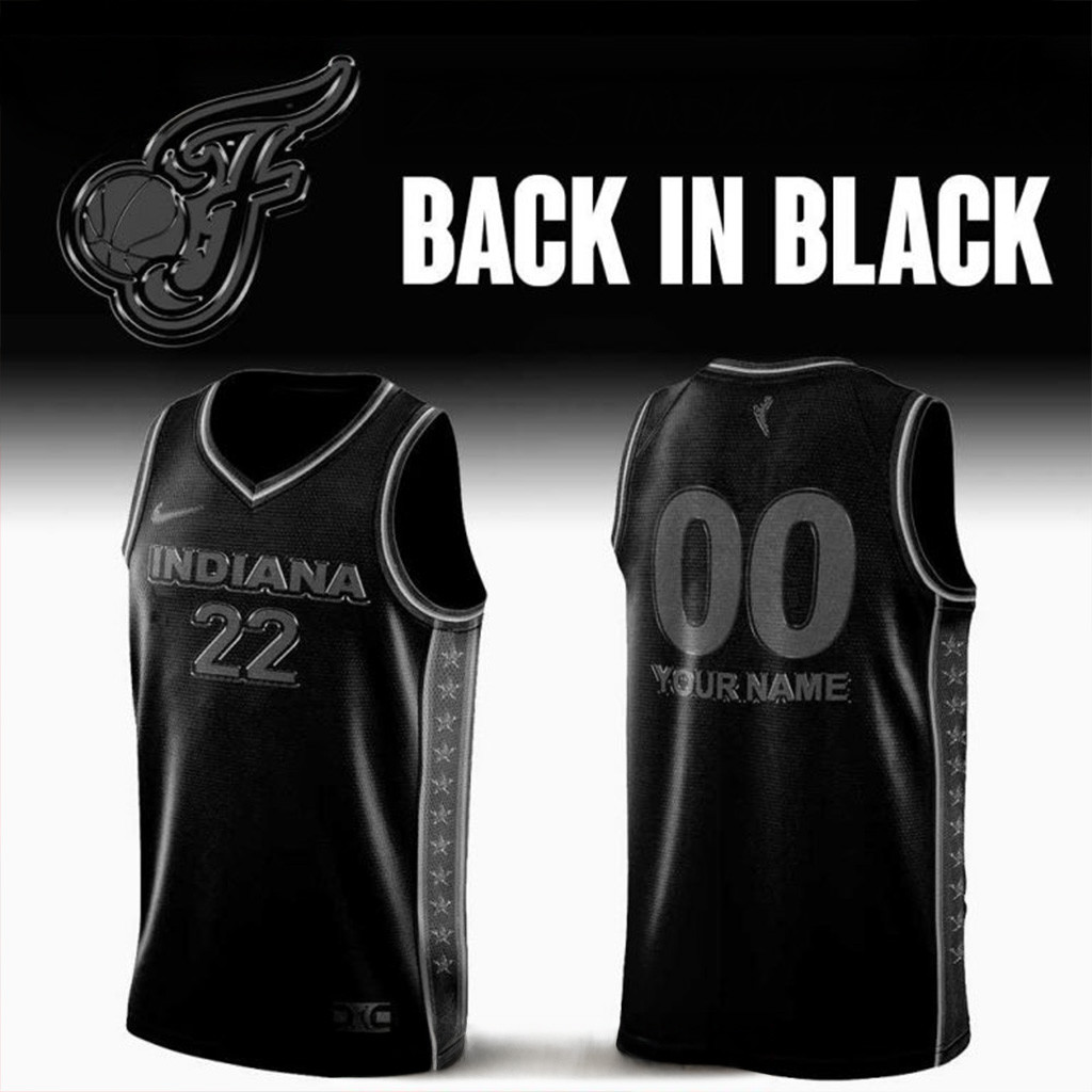 Personalized 2025 Indiana Fever Back In Black Basketball Jersey Gifts For Basketball Fan-1