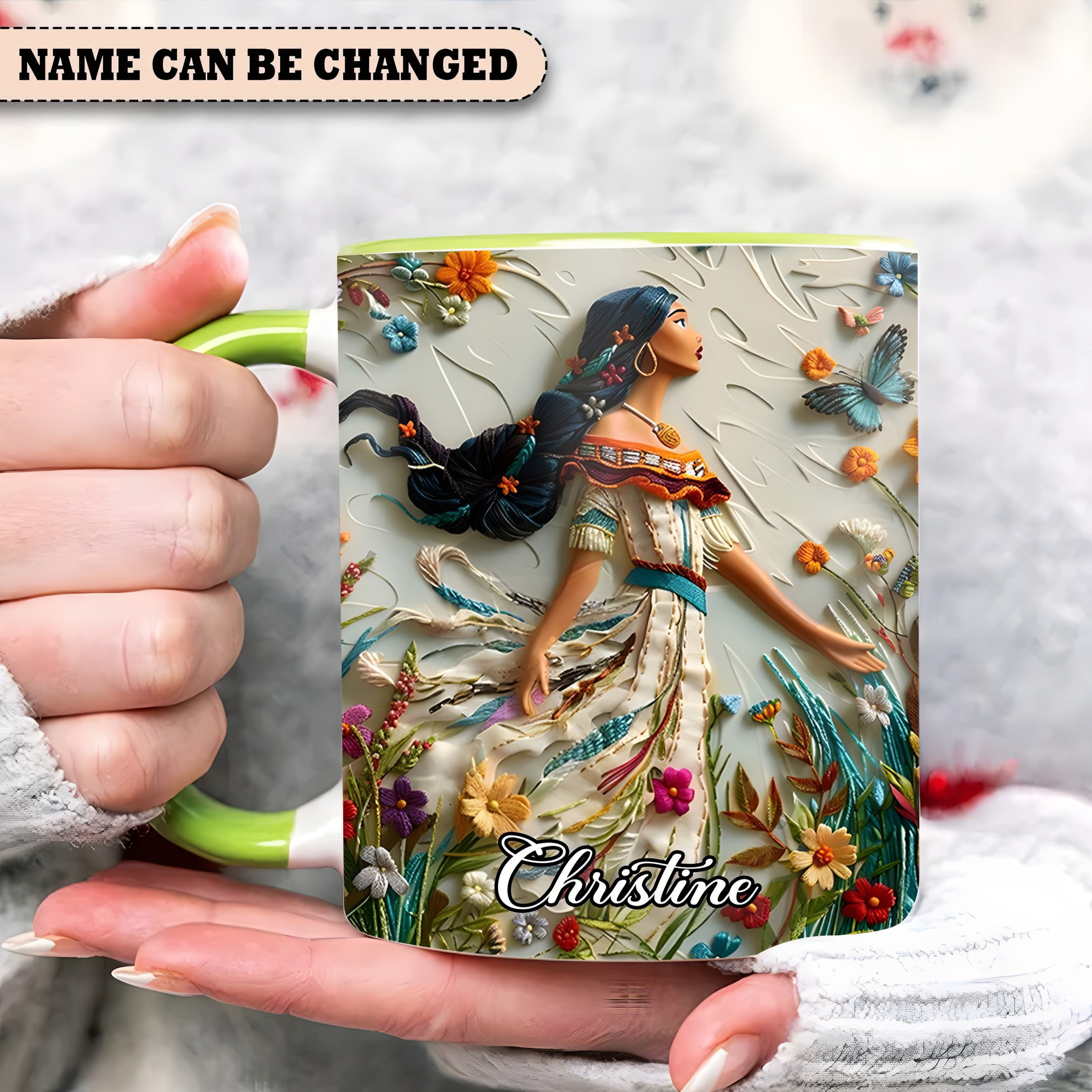 Personalized A Little Princess Accent Mug Birthday Presents For Mum-1 Personalized A Little Princess Accent Mug Birthday Presents For Mum-1