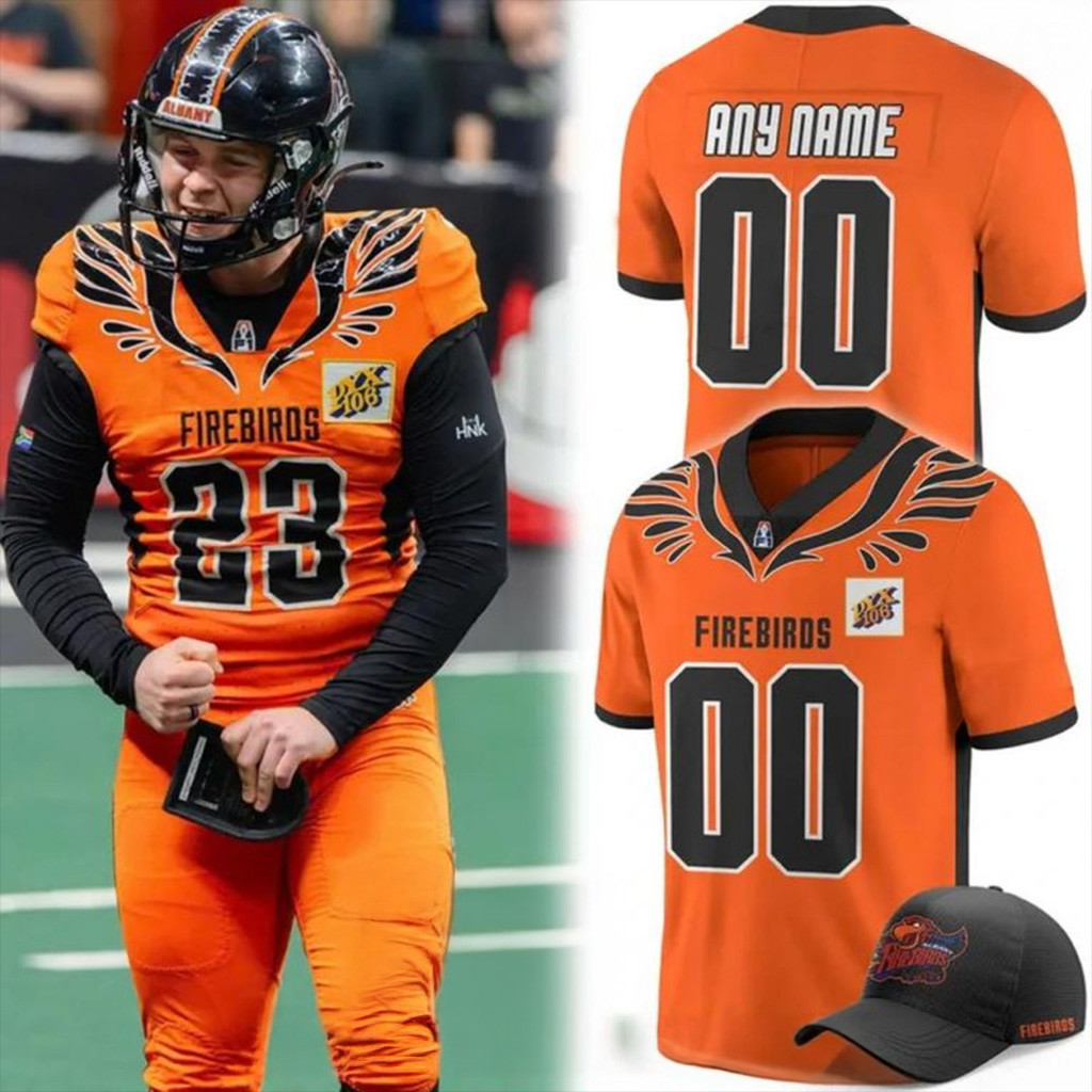 Personalized Albany Firebirds 20th Anniversary Edition Football Jersey Albany Firebirds Merch-1