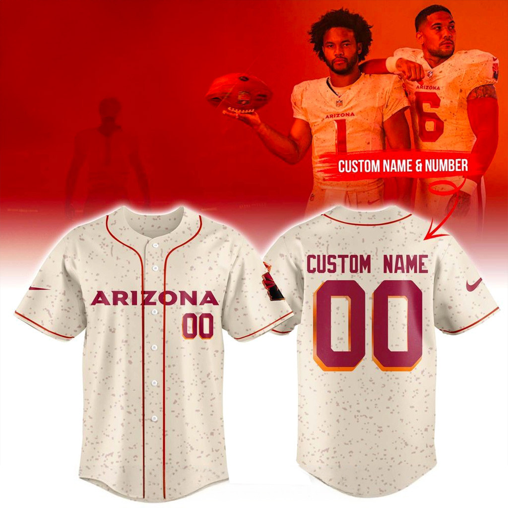 Personalized Arizona Cardinals 2025 Baseball Jersey Arizona Cardinals Merch Dad Gifts-1