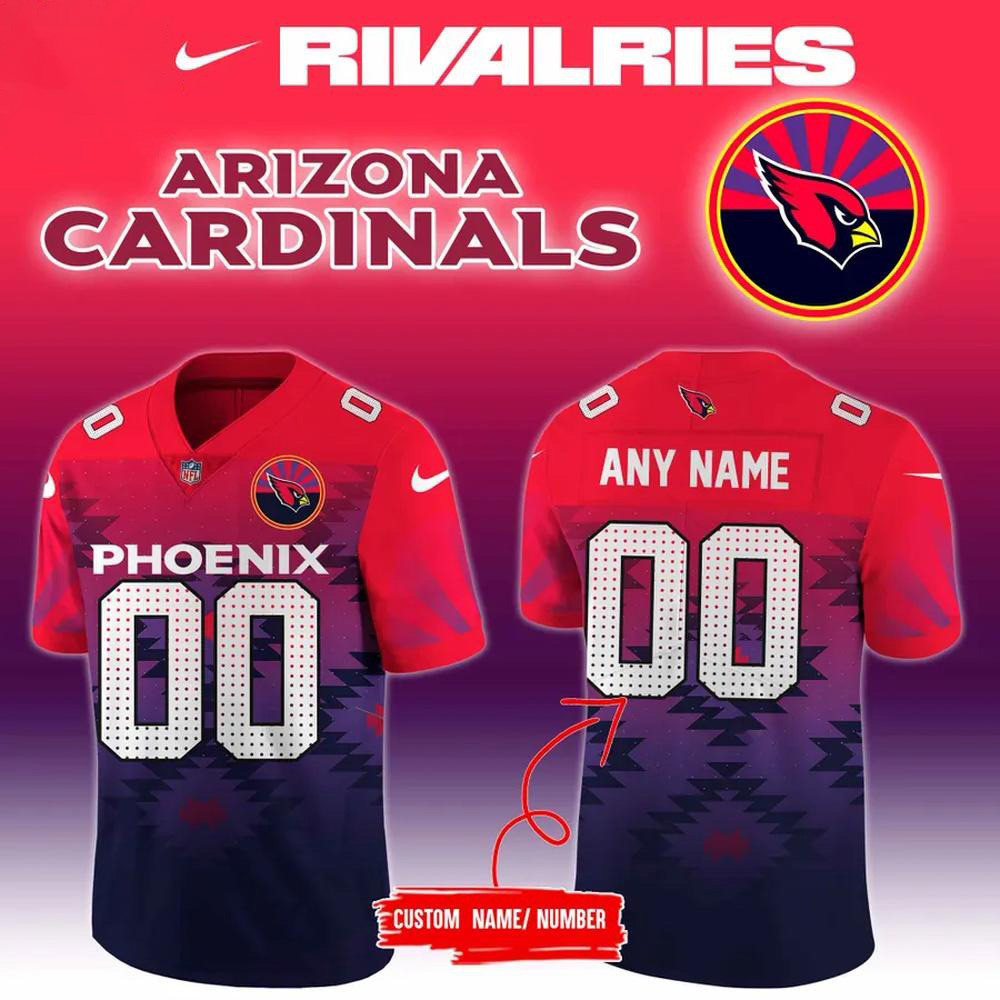 Personalized Arizona Cardinals 2025 Rivalries Football Jersey Arizona Card Merch-1