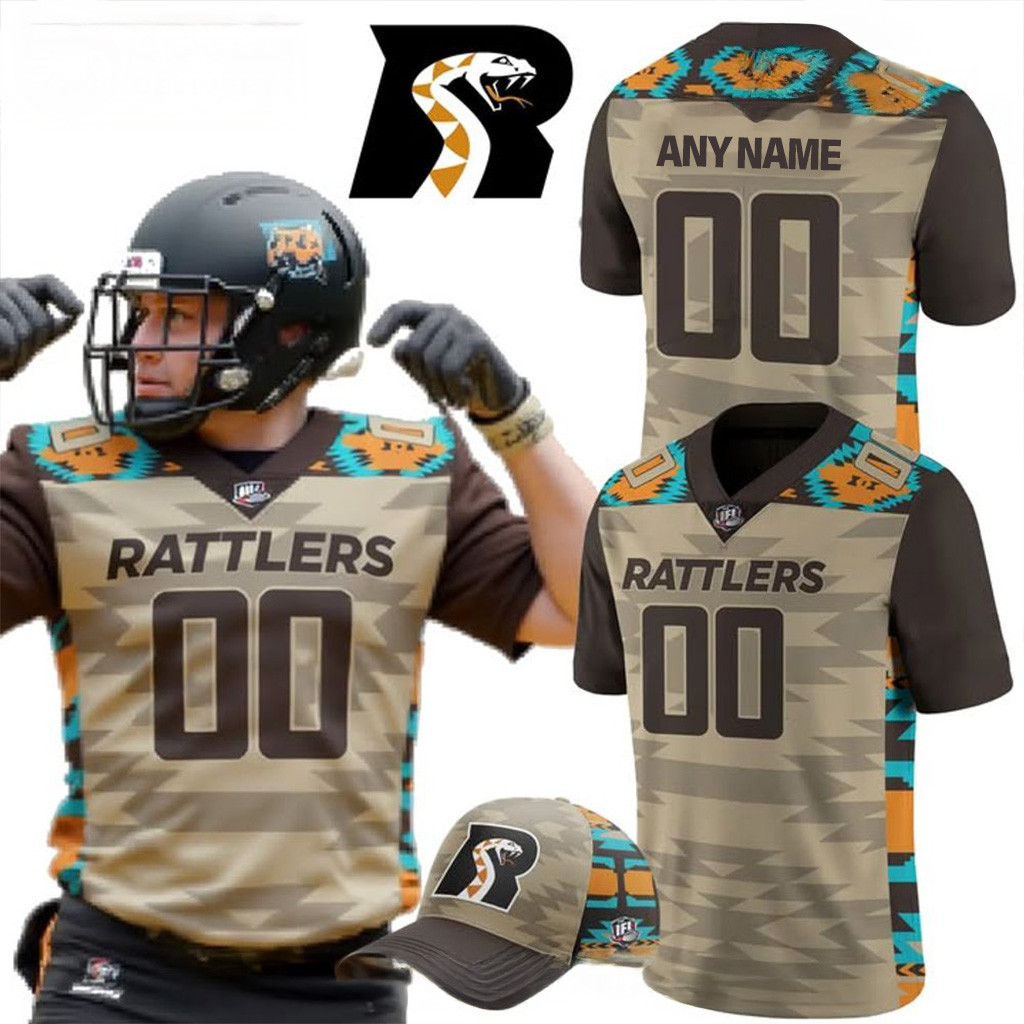 Personalized Arizona Rattlers X Native American Heritage Night 2025 Football Jersey Dad Gifts-1