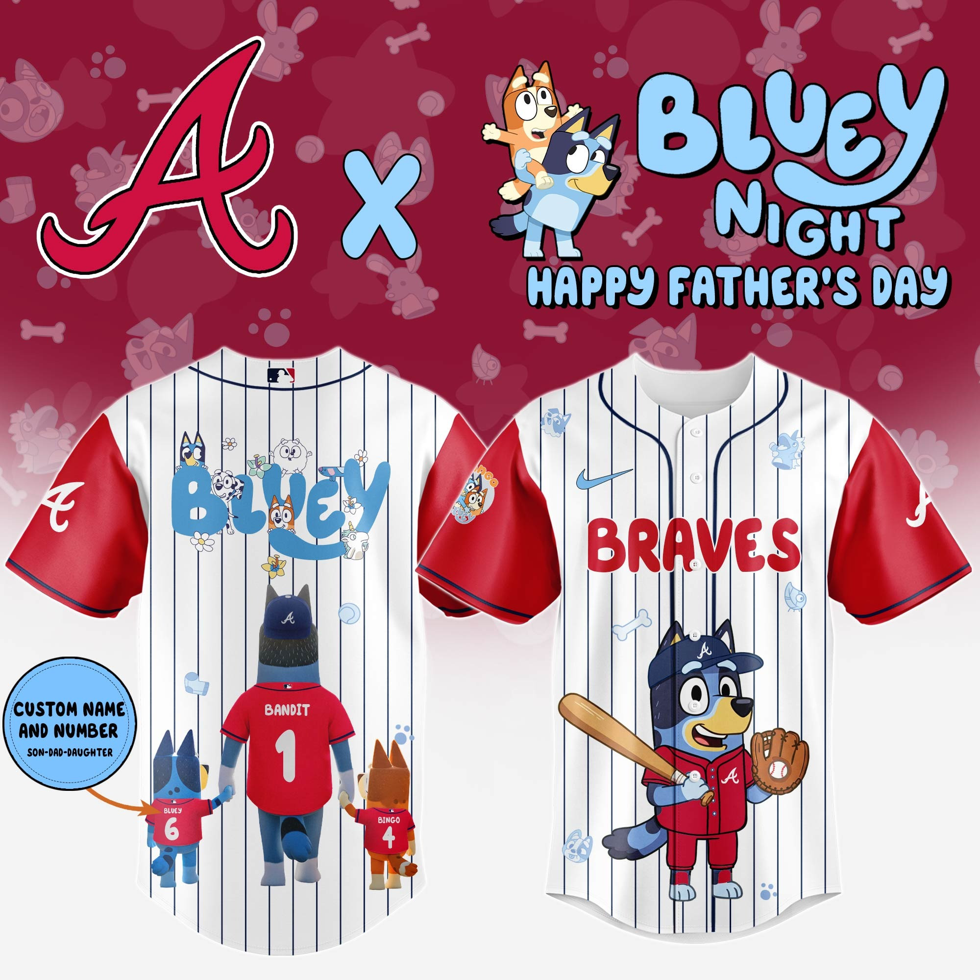 Personalized Atlanta Braves Happy Father's Day Limited Edition Jersey 2025 Atlanta Braves Merch-1