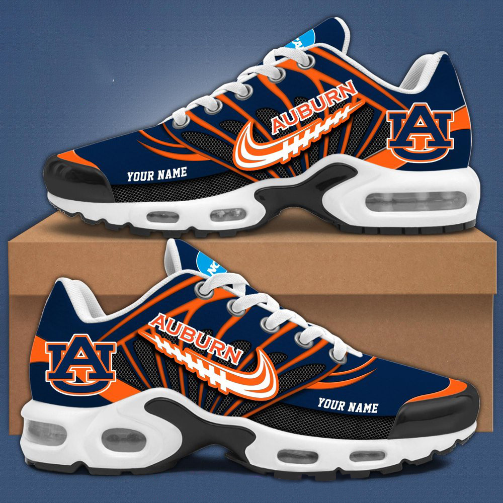 Personalized Auburn Tigers NCAA Air Max Plus Auburn Tigers Merch Dad Gifts For Father's Day 2025-1