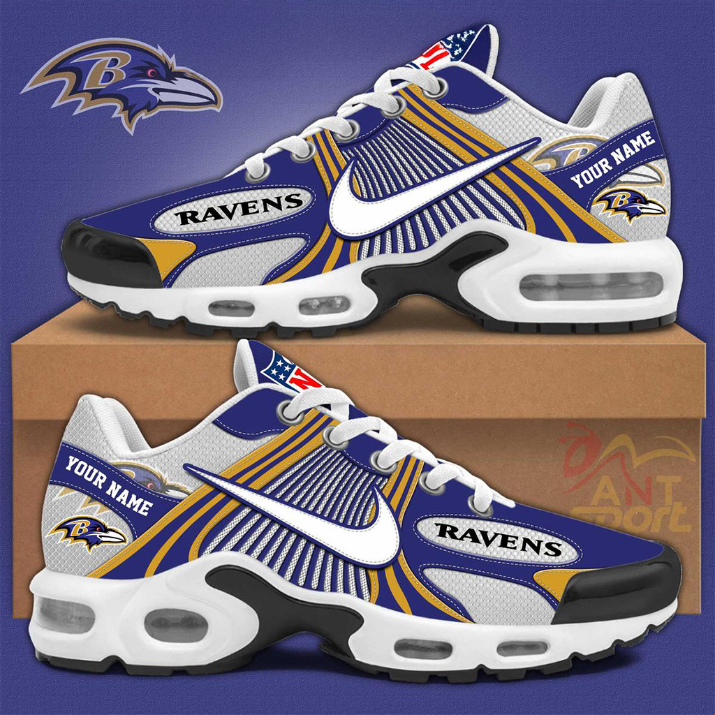 Personalized Baltimore Ravens New Season 2025 Air Max Shoes Baltimore Ravens Merch-1