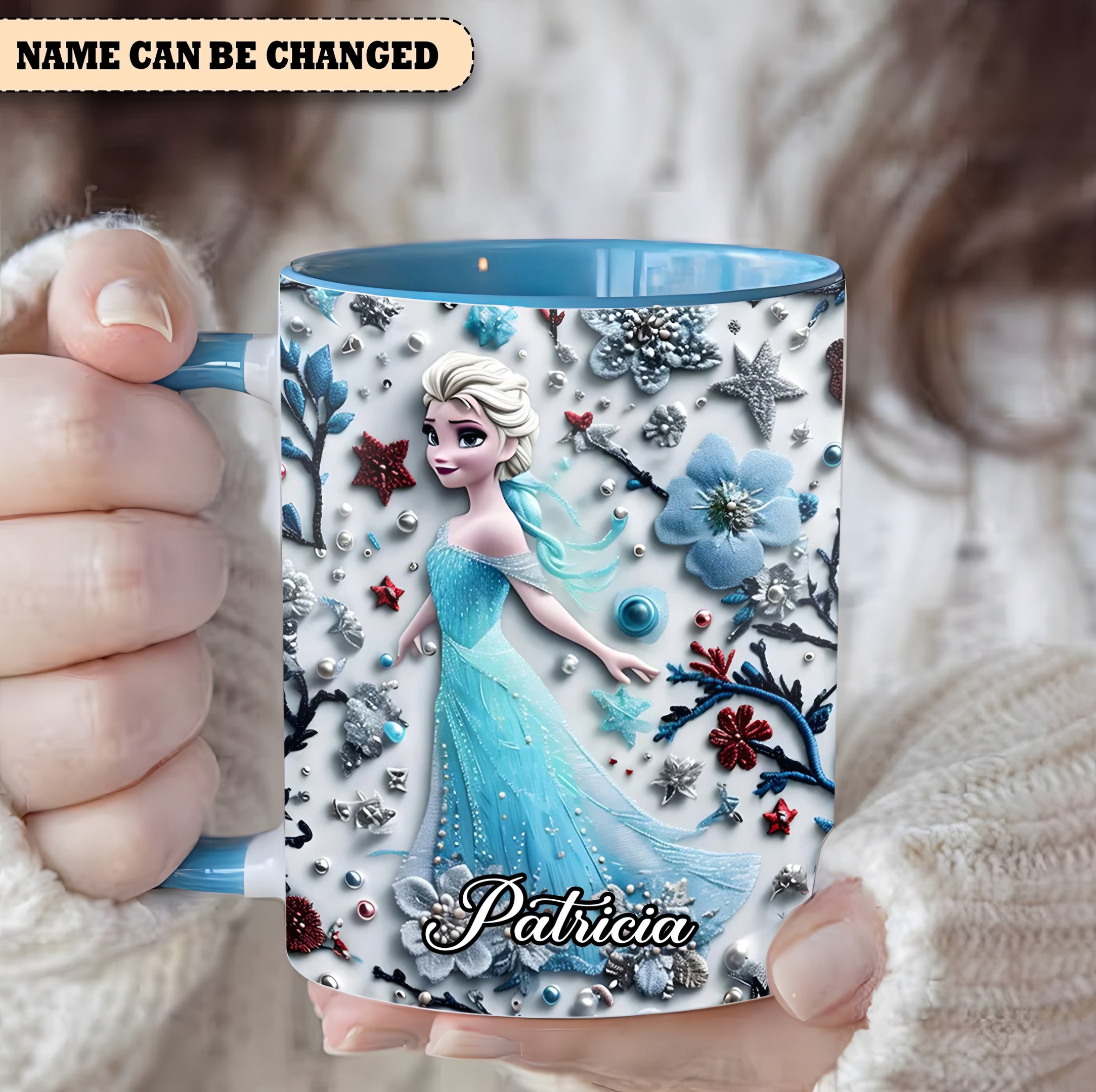 Personalized Beautiful Queen Of Winter Accent Mug Awesome Mother's Day Gifts 2025-1