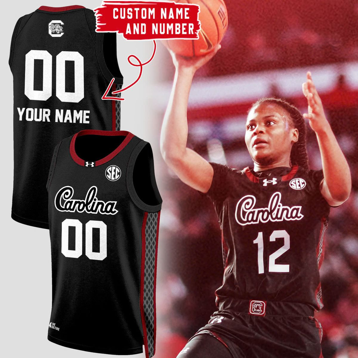 Personalized Black Thursday Night Women's Basketball Jersey Gifts For Her-1