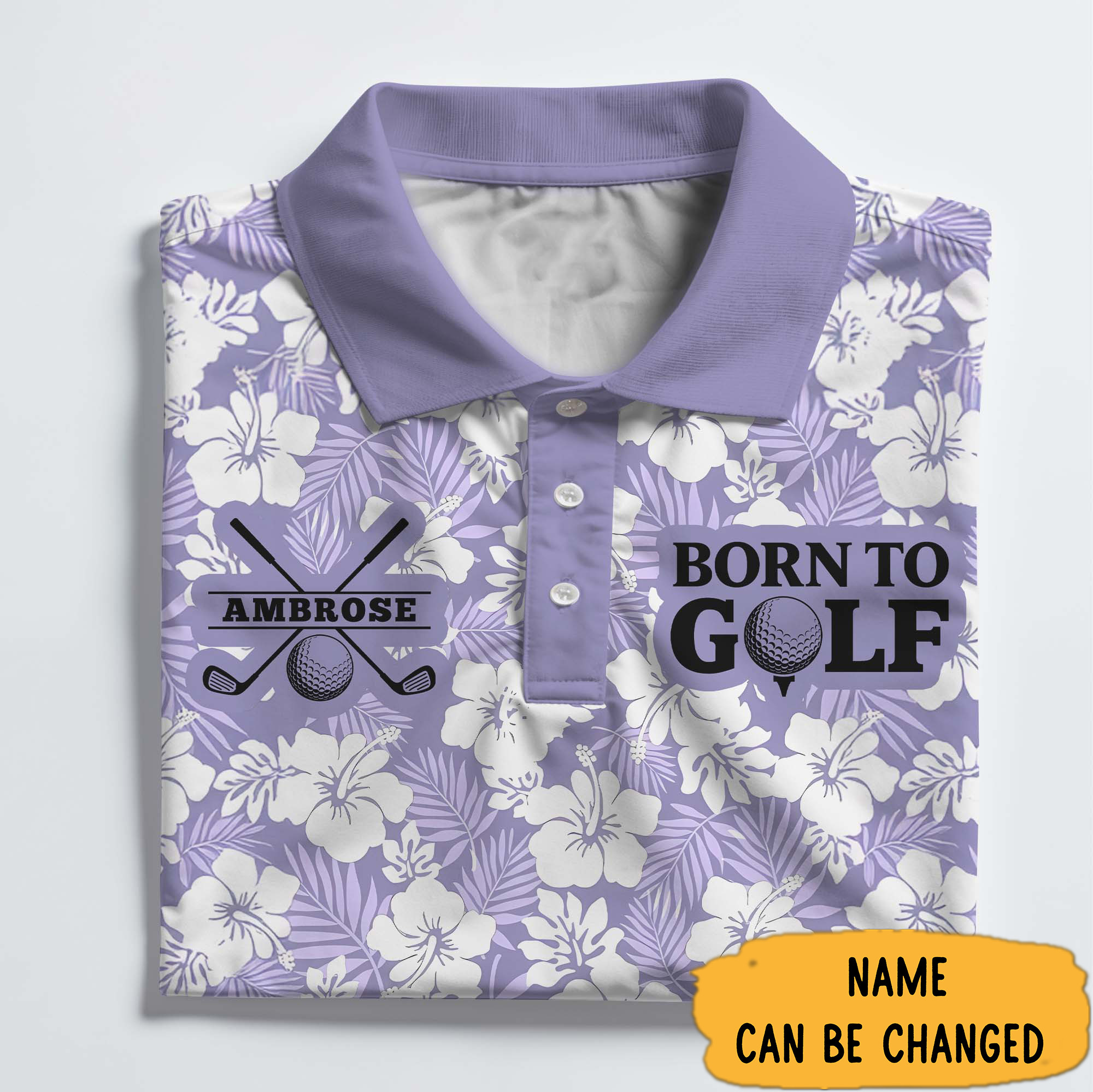 Personalized Born To Golf Polo Shirt Good Gifts For Golfers-1