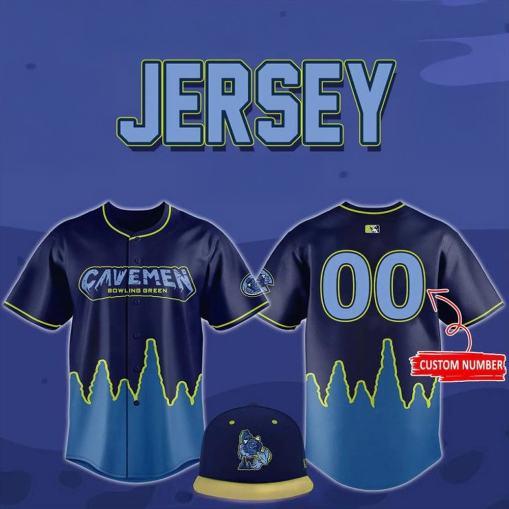 Personalized Bowling Green Cavemen 2025 Baseball Jersey Fathers Day Gift From Daughter-1