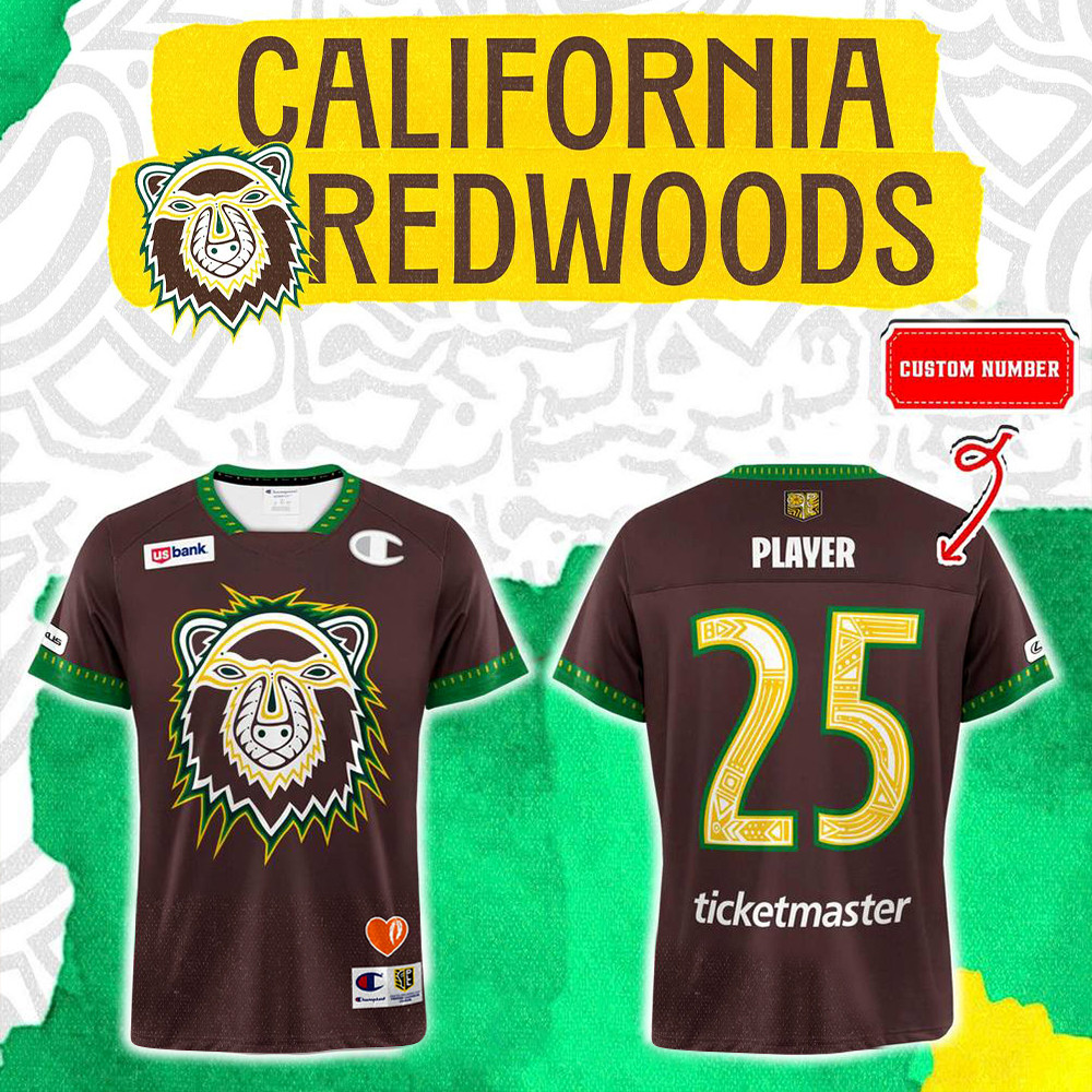Personalized California Redwoods Indigenous Heritage Football Jersey California Redwoods Merch-1