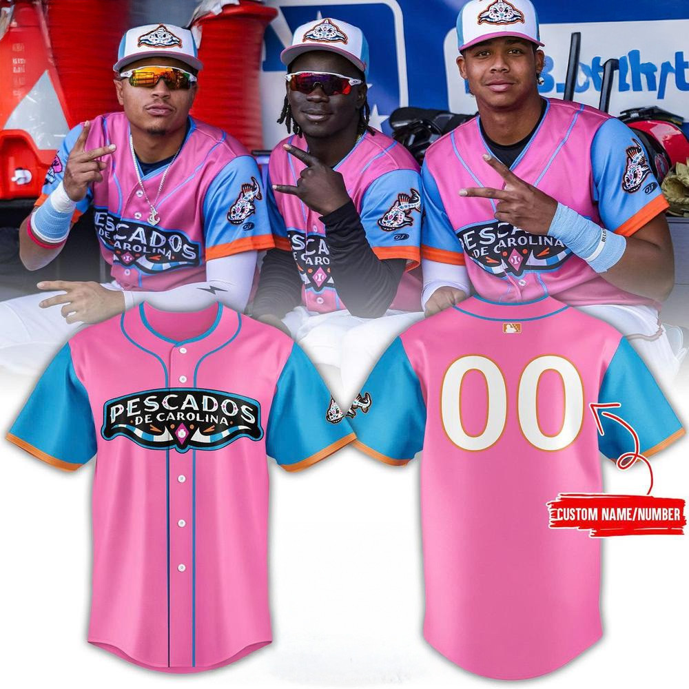 Personalized Carolina Mudcats Pescados De Carolina 2025 Jersey Carolina Mudcats Merch-1