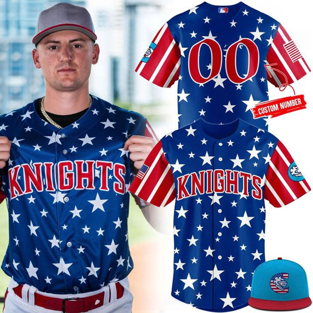 Personalized Charlotte Knights Independence Day 2025 Special Jersey Charlotte Knights Merch-1