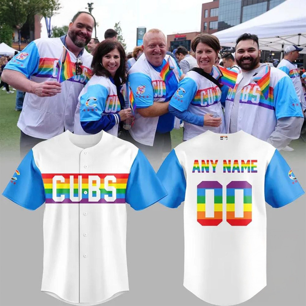 Personalized Chicago Cubs Special New Pride 25 Jersey-1