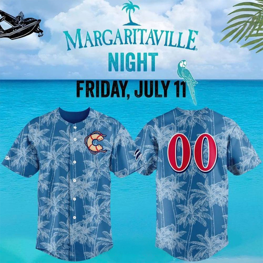 Personalized Clearwater Threshers X Margaritaville Night 2025 Jersey Fan Merch Gifts For Dad-1
