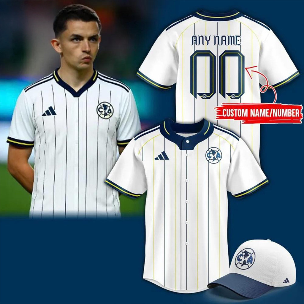 Personalized Club America Baseball Jersey Gift Ideas For Fans-1 Personalized Club America Baseball Jersey Gift Ideas For Fans-1