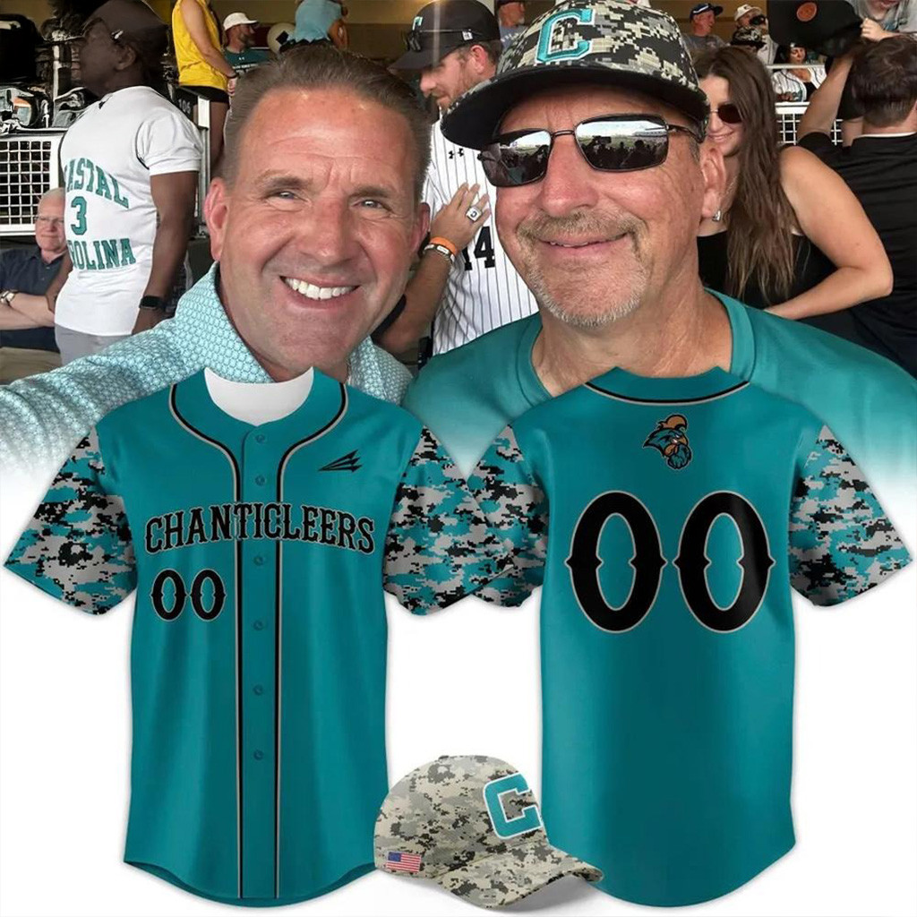 Personalized Coastal Carolina Chanticleers Camo Baseball Jersey Chanticleers Merch For Fans-1
