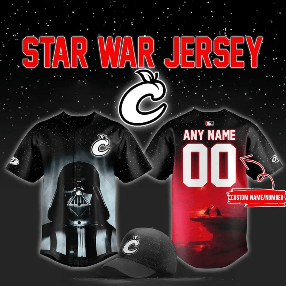 Personalized Columbus Clingstones 2025 Star Wars Night Special Jersey Columbus Clingstones Merch-1