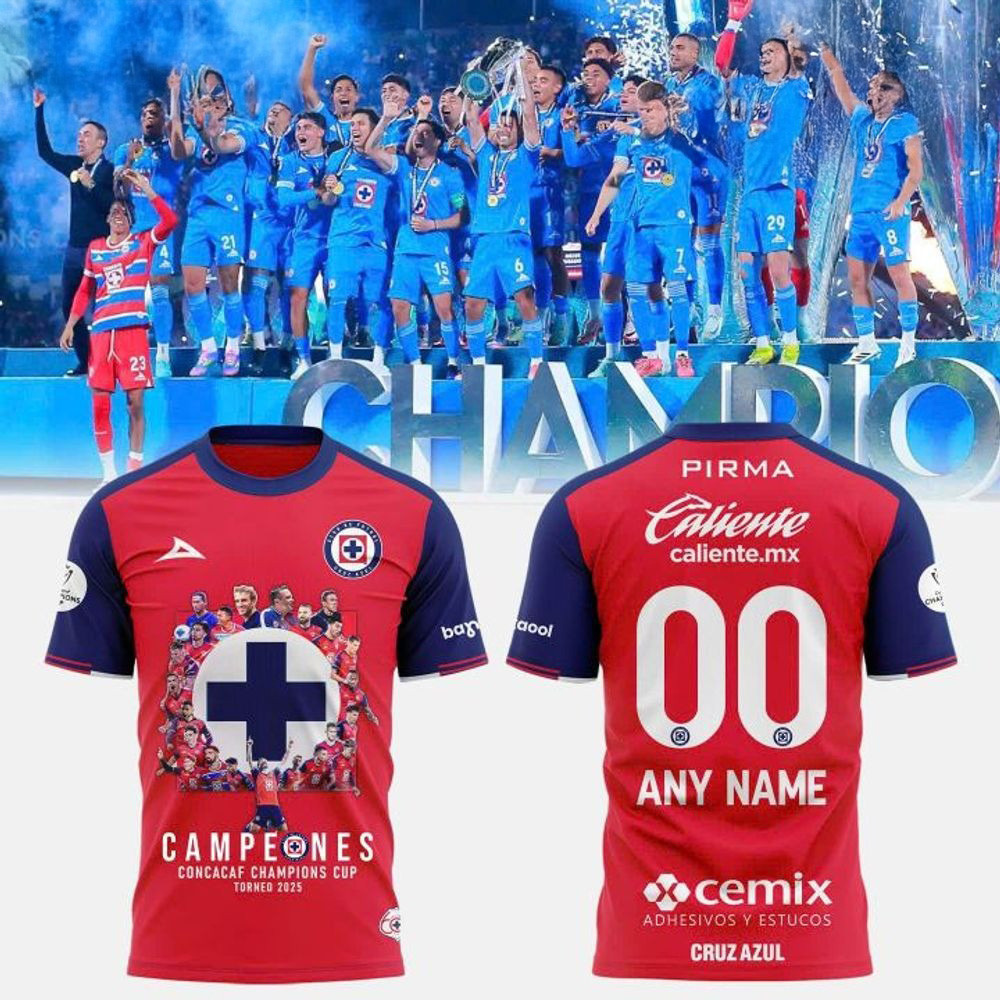 Personalized Cruz Azul Campeones Concacaf Champions Cup Torneo 2025 Shirt Gifts For Dad-1