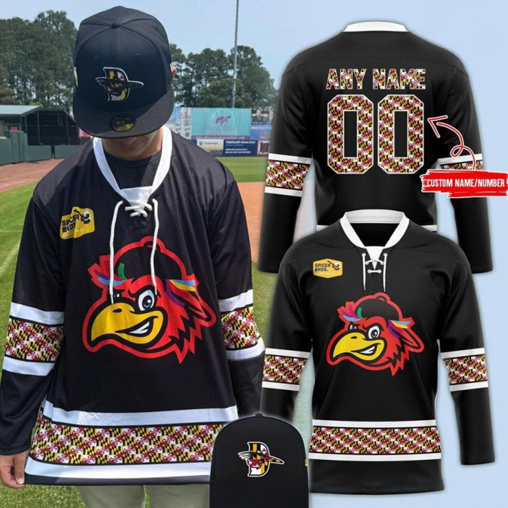 Personalized Delmarva Shorebirds x Spicer Bros 2025 Hockey Jersey Gifts For Fans-1