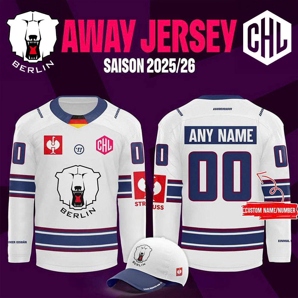 Personalized Eisbaren Berlin New Season 2526 Away Hockey Jersey Gifts For Fans-1