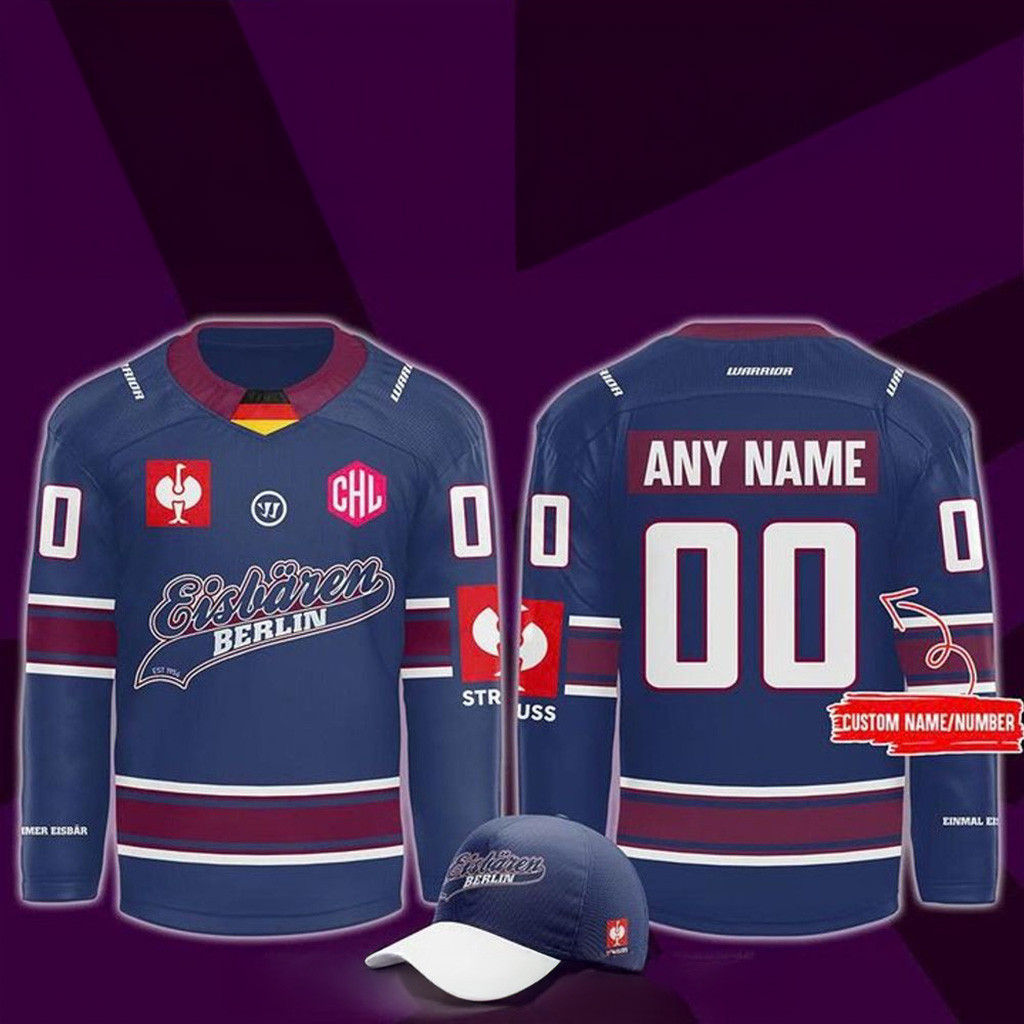 Personalized Eisbaren Berlin Saison 2025 2026 Home Hockey Jersey Gift Ideas For Hockey Fans-1