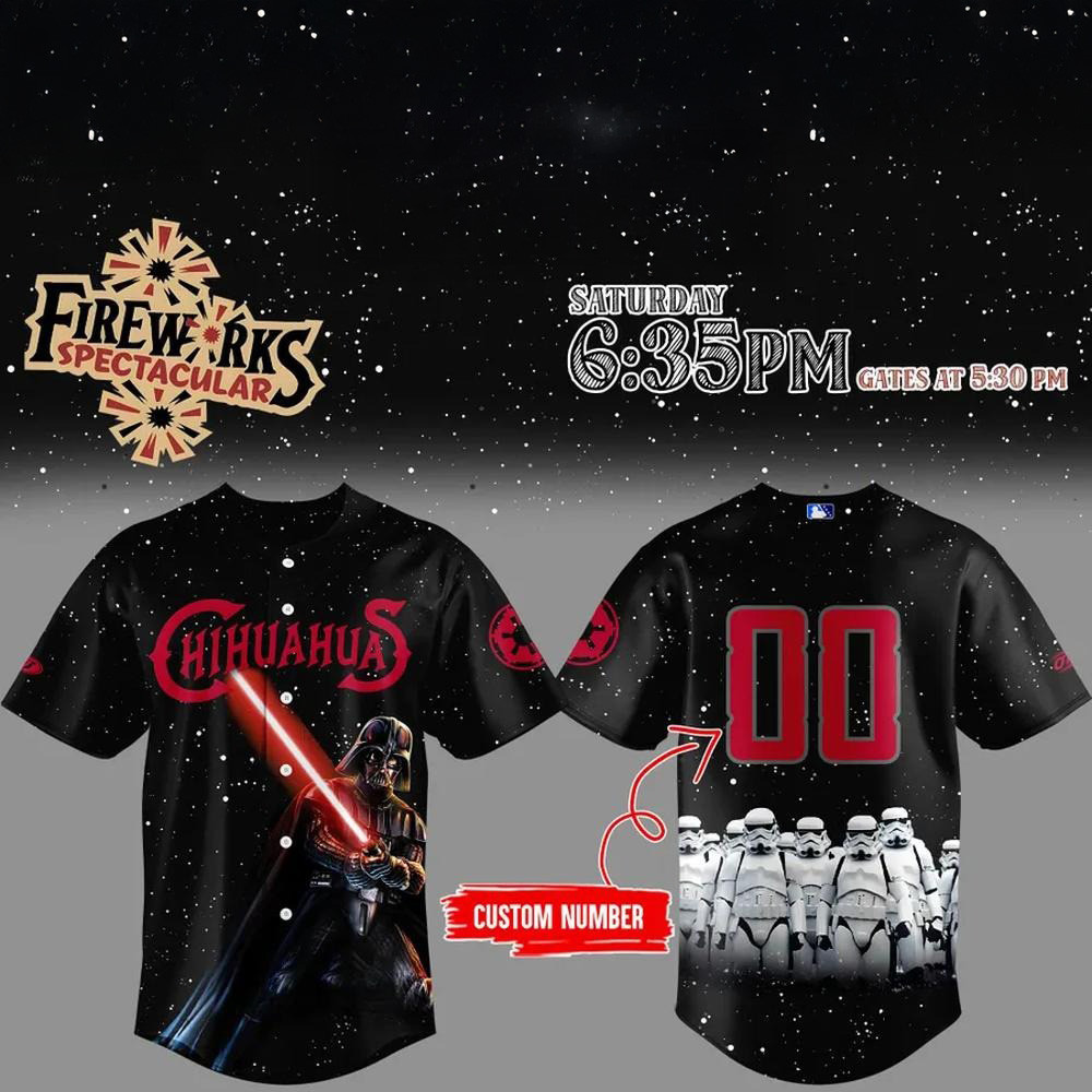 Personalized El Paso Chihuahuas Star Wars Limited Edition Baseball Jersey Cool Gifts For Dad-1