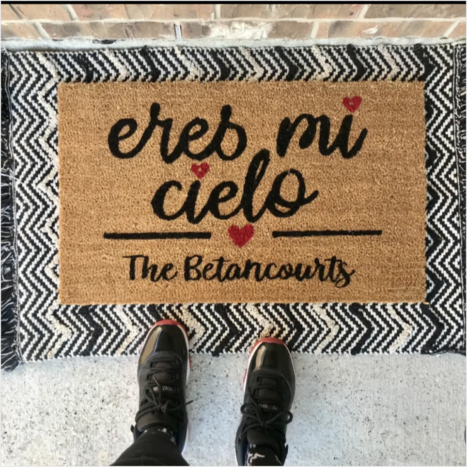 Personalized Eres Mi Cielo Doormat Front Door Mat Indoor Funny Home Decor Gifts For Besties-1