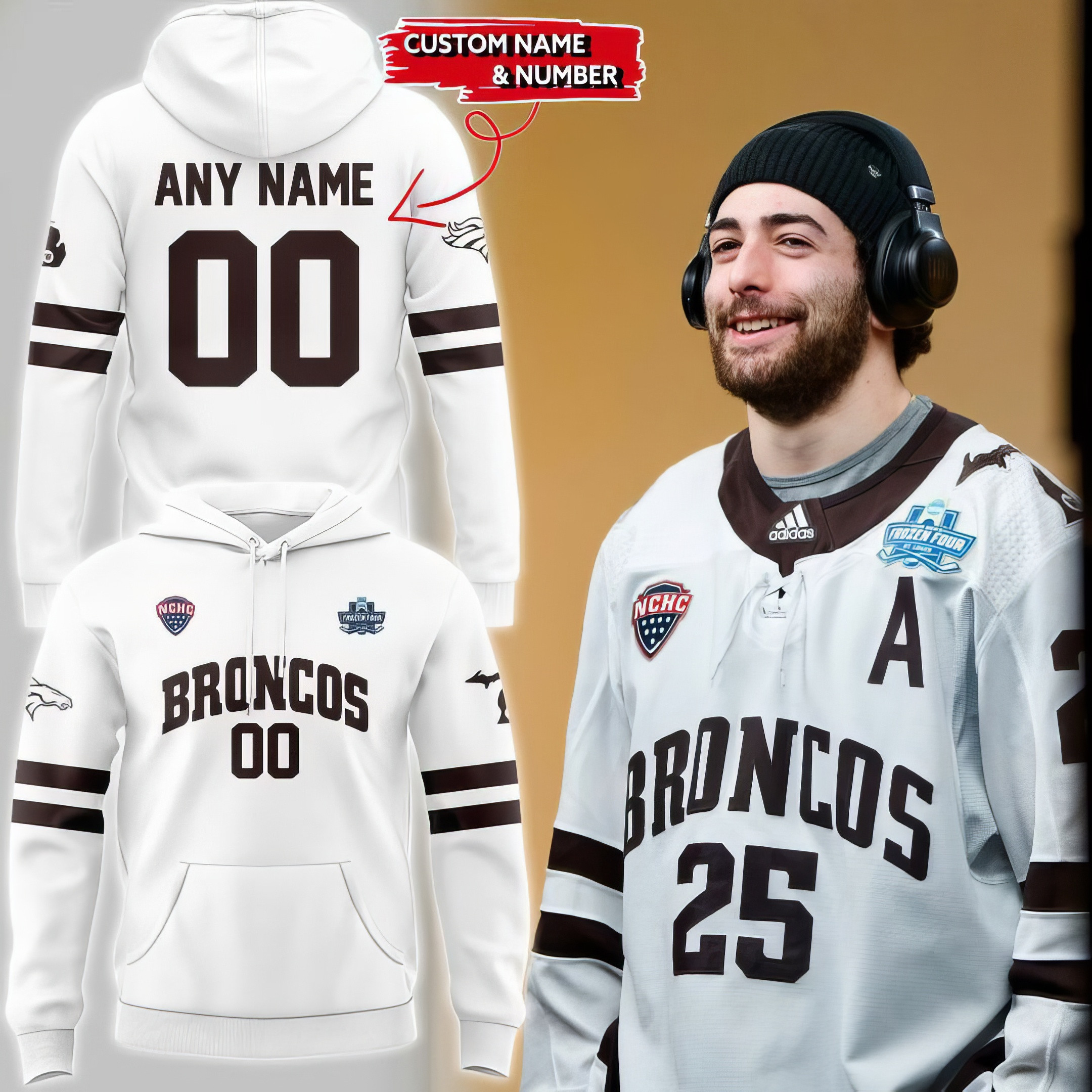 Personalized Final Four WMB Uniform Hoodie Gifts For Husband-1