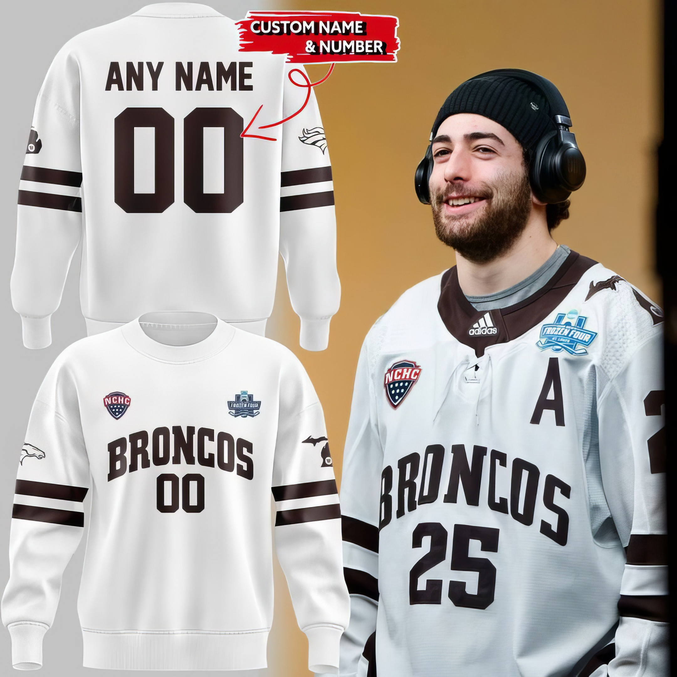 Personalized Final Four WMB Uniform Sweatshirt Gifts For Boyfriend-1