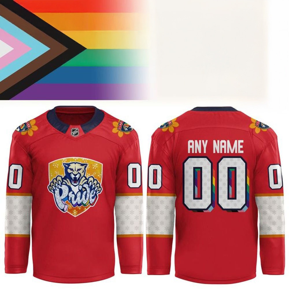 Personalized Florida Panthers X 2025 Pride Month Hockey Jersey Florida Panthers Merch-1
