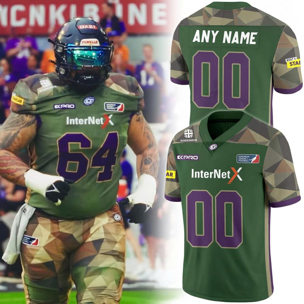 Personalized Frankfurt Galaxy Bundeswehr 2025 Football Jersey Gifts For Husband-1