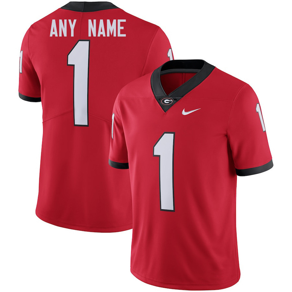 Personalized Georgia Bulldogs Red Jersey Unique Gifts For Football Fans-1