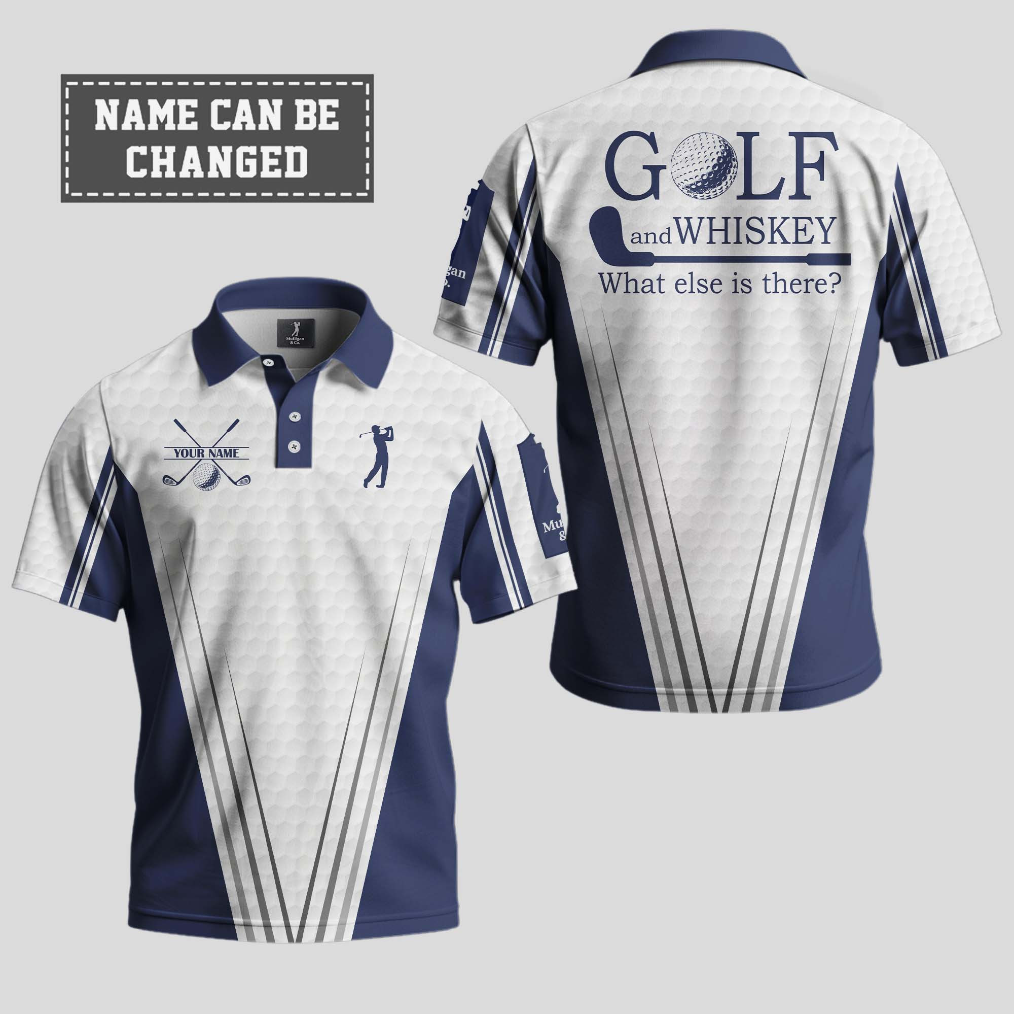 Personalized Golf And Whiskey What Else Is There Polo Shirt Cool Gifts For Golfers-1