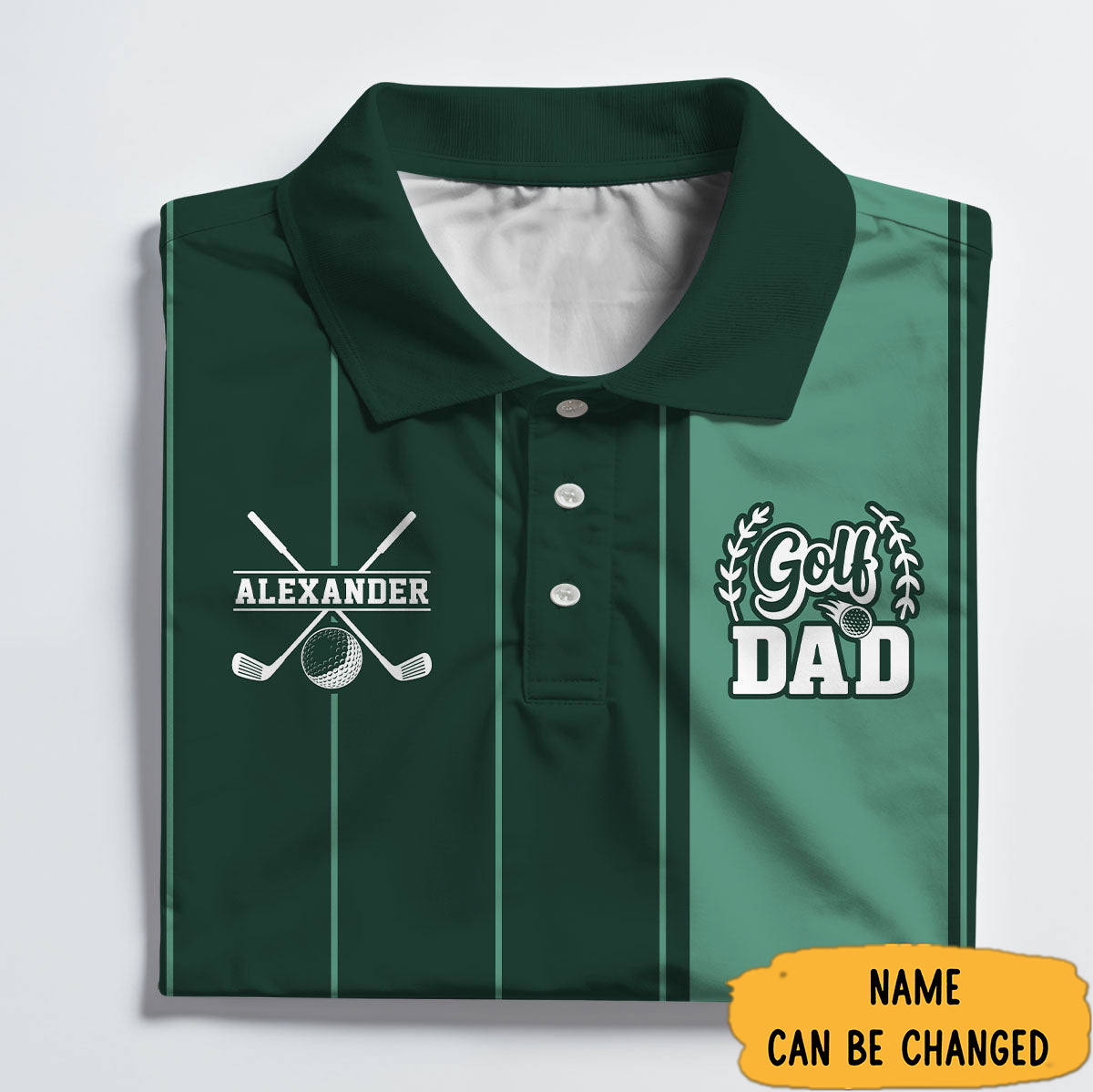 Personalized Golf Dad Polo Shirt Presents For Golf Lovers-1