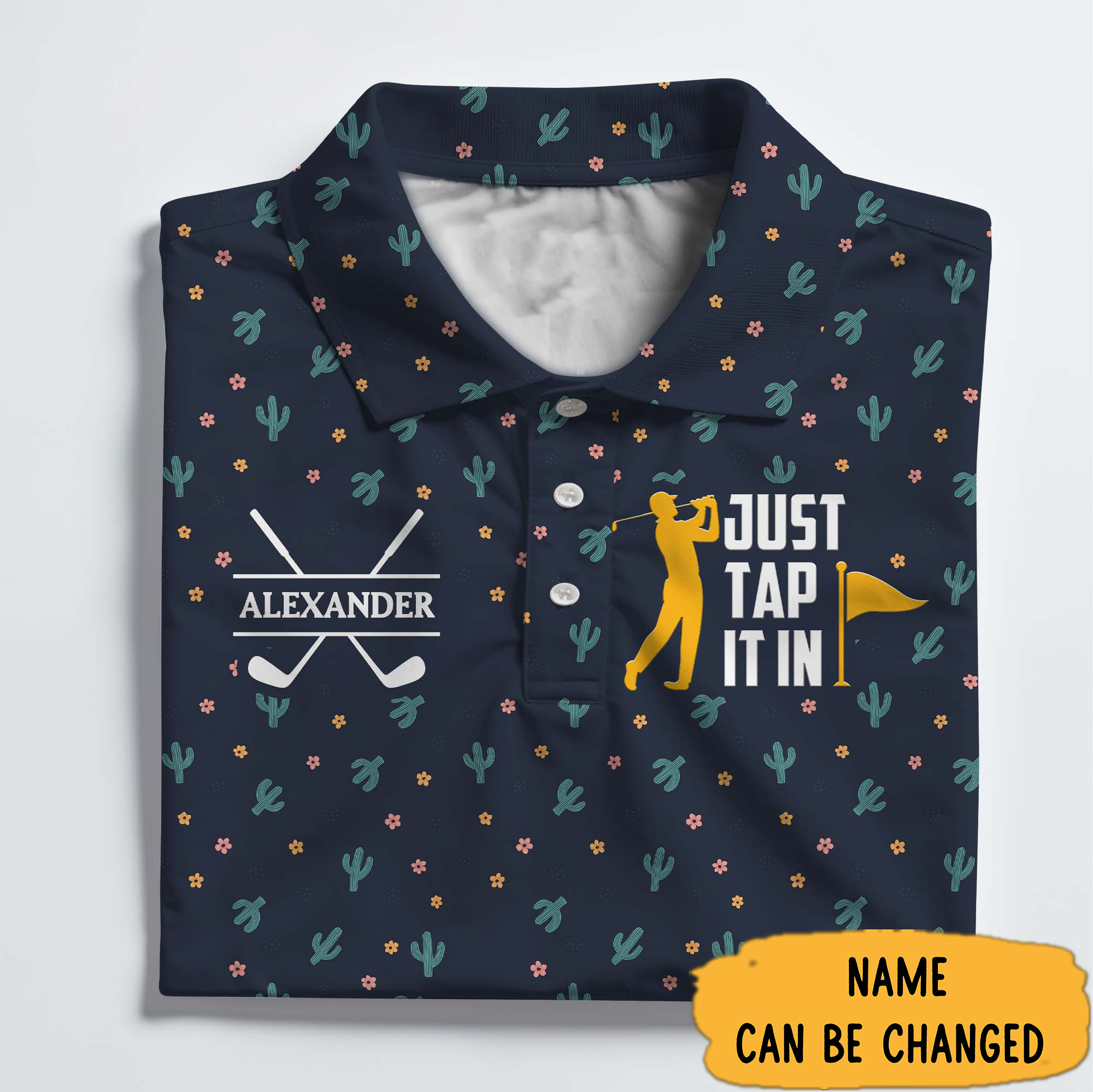 Personalized Golf Just Tap It In Polo Shirt Gifts For Male Golfers-1