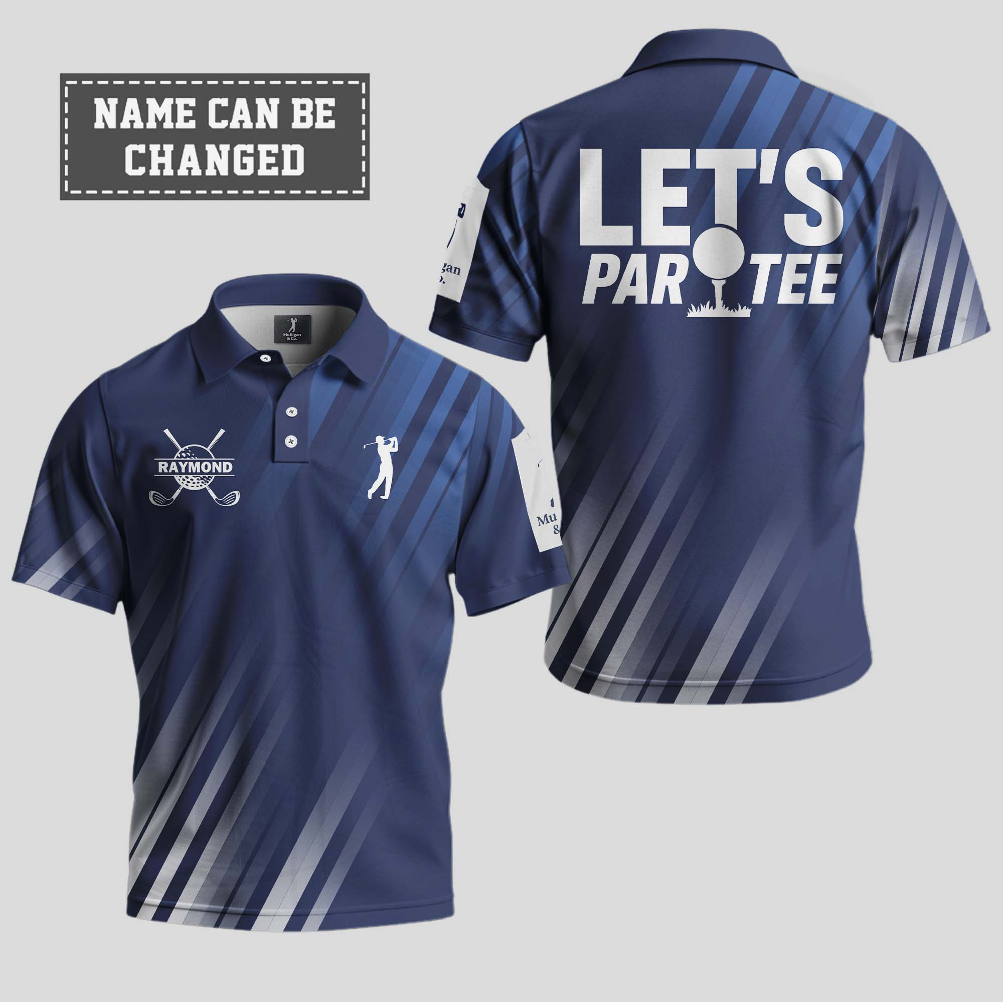 Personalized Golf Let's Par Tee Polo Shirt Good Golf Gifts For Dad-1