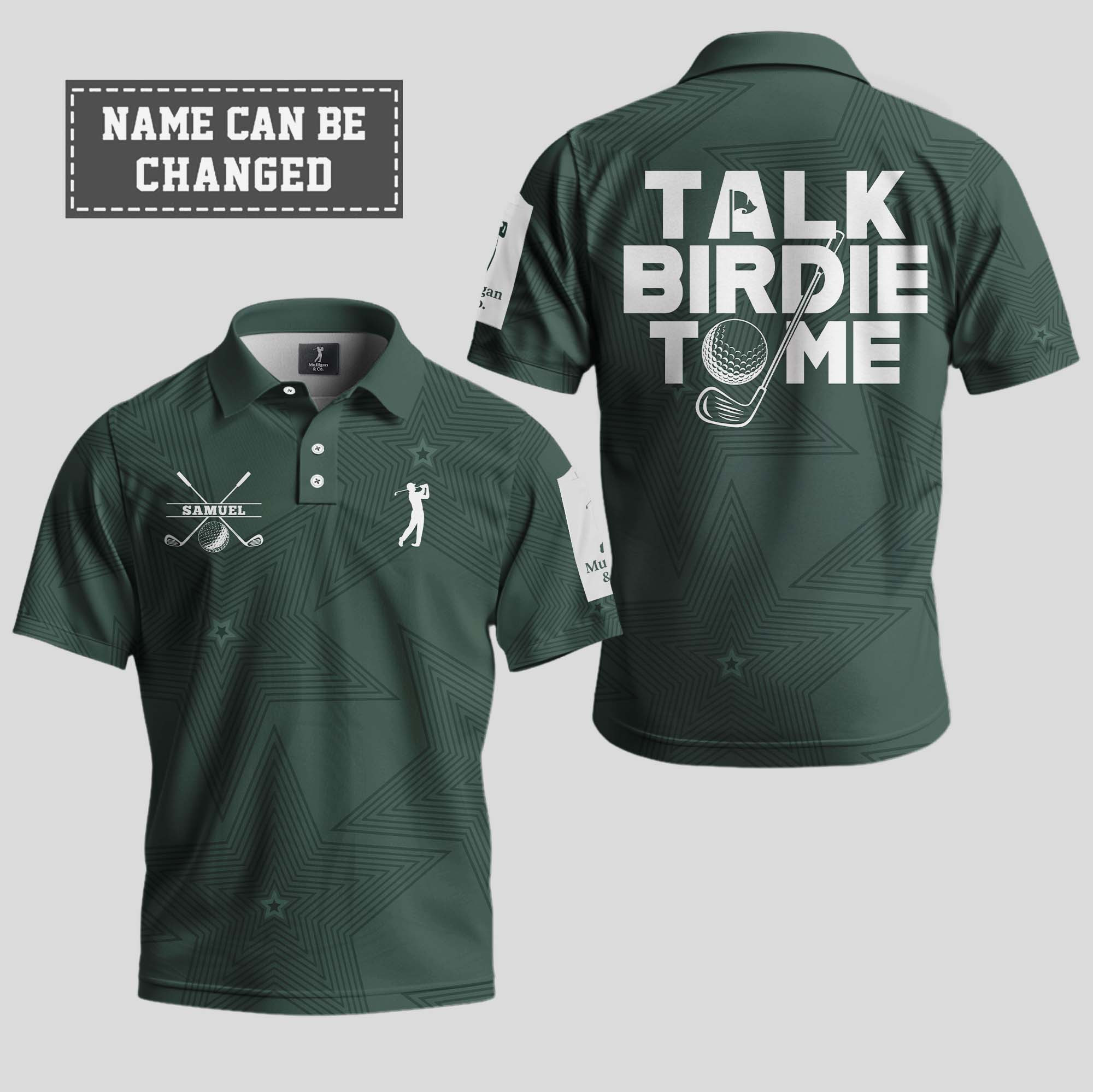 Personalized Golf Talk Birdie To Me Polo Shirt Fathers Day Presents Golf-1