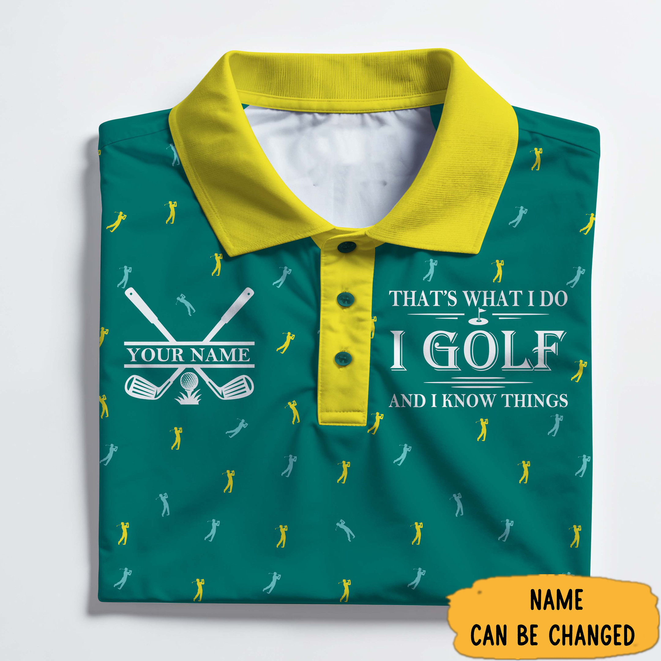 Personalized Golf That's What I Do Polo Shirt Best Golf Gifts For Dad-1