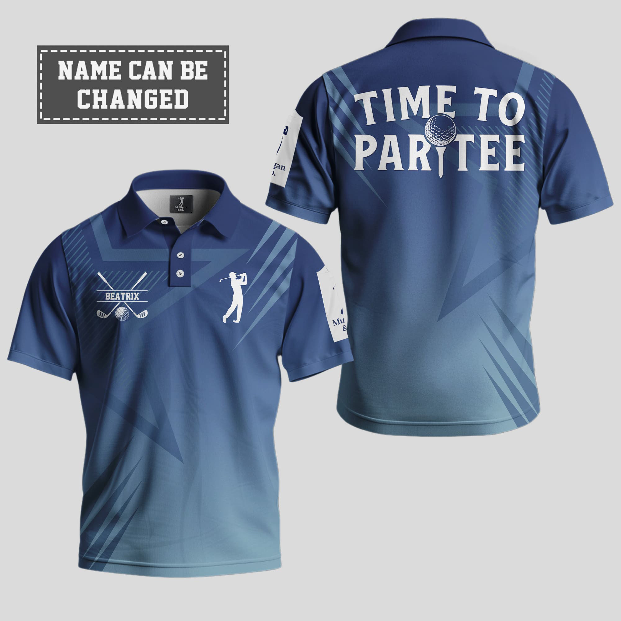Personalized Golf Time To Par Tee Polo Shirt Best Golf Father'S Day Gifts-1