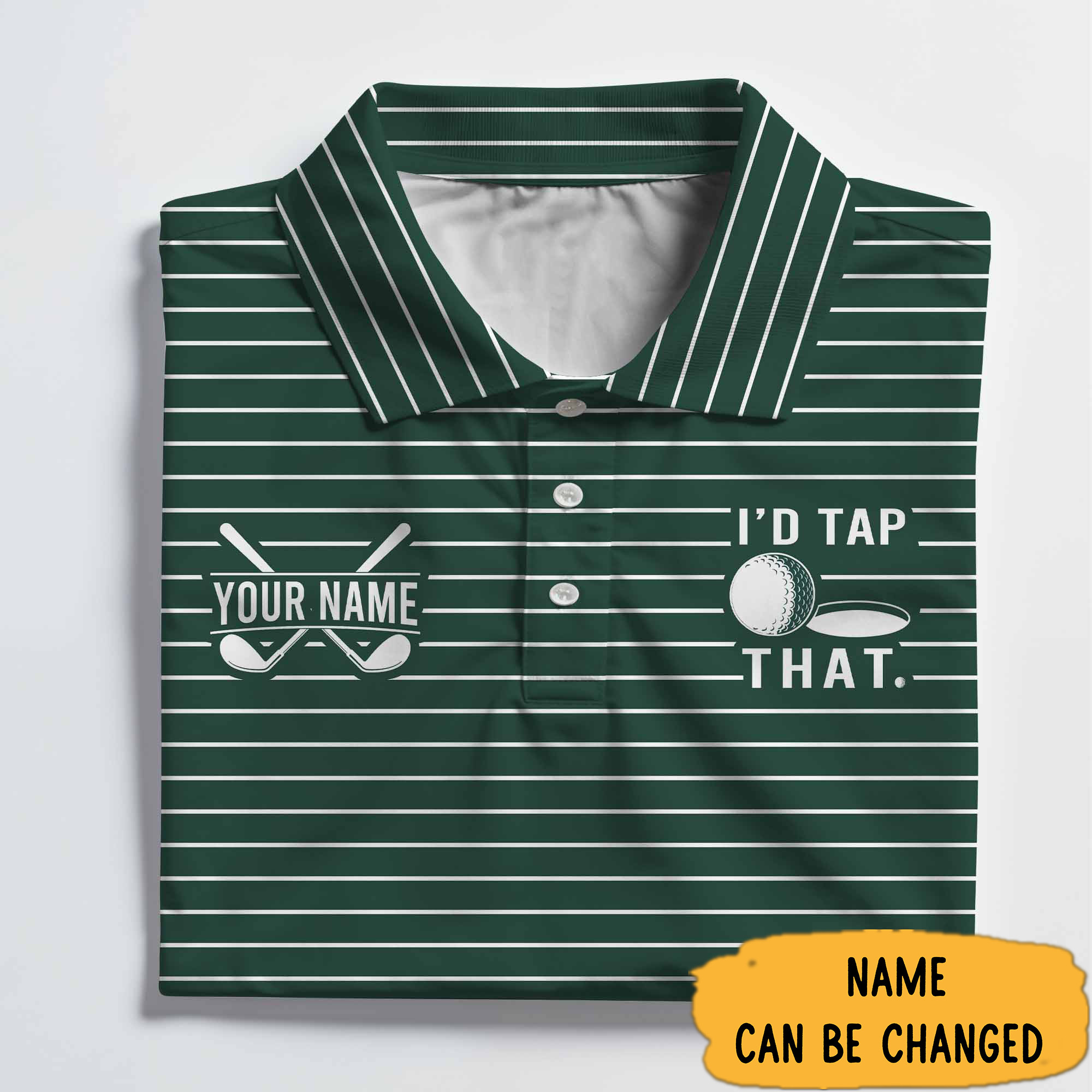 Personalized I'd Tap That Polo Shirt Golf Father'S Day Gifts-1