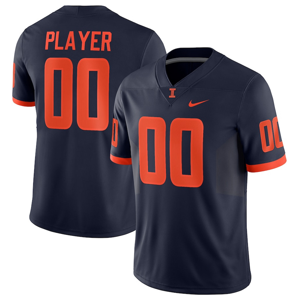 Personalized Illinois Fighting Illini' Jersey Best Football Gifts-1